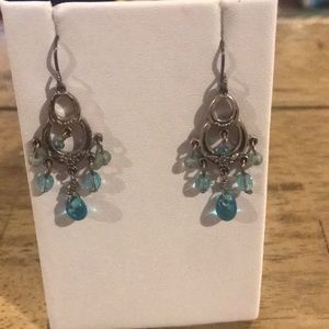 Silver and Bead Earrings